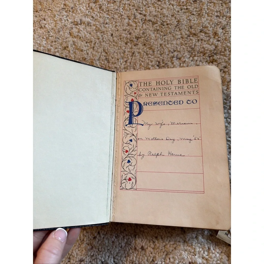 VTG 1952 Nelson Holy Bible Revised Standard Version RSV Morocco Leather Lined